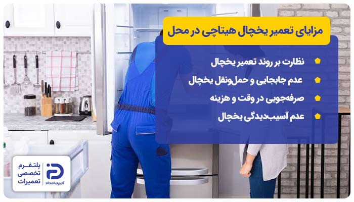 مزایای تعمیر یخچال فریزر و ساید هیتاچی در محل