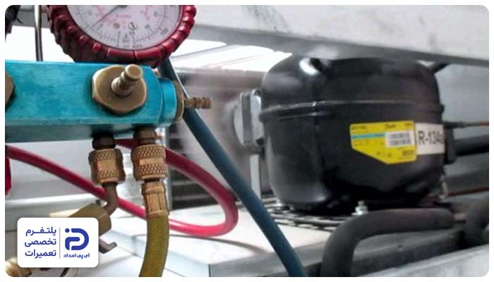 شارژ گاز یخچال هیتاچی