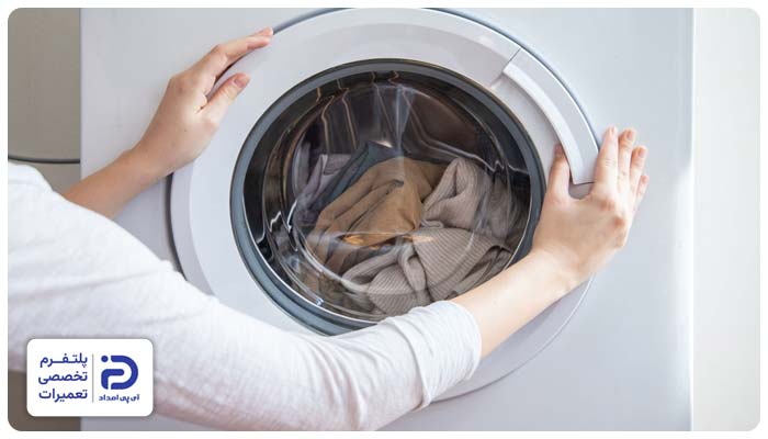 بسته نشدن درب ماشین لباسشویی کنوود