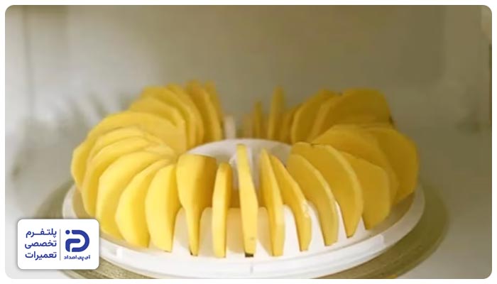 تهیه چیپس خانگی کمچرب در مایکروفر