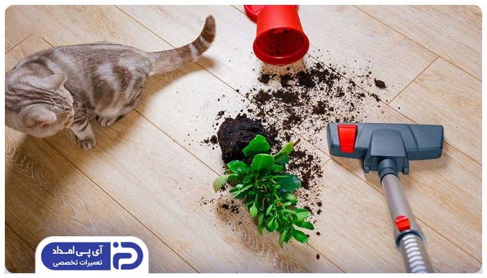 جمع نکردن زباله‌های مختلف با جاروبرقی