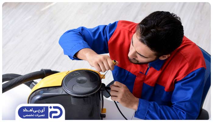 بیرون نکشیدن سیم جاروبرقی تا انتها