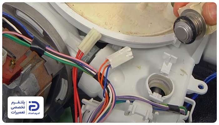 تعویض سنسور دما ماشین ظرفشویی بوش