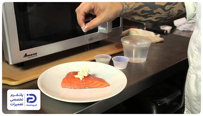 نکات پخت ماهی و میگو در مایکروویو