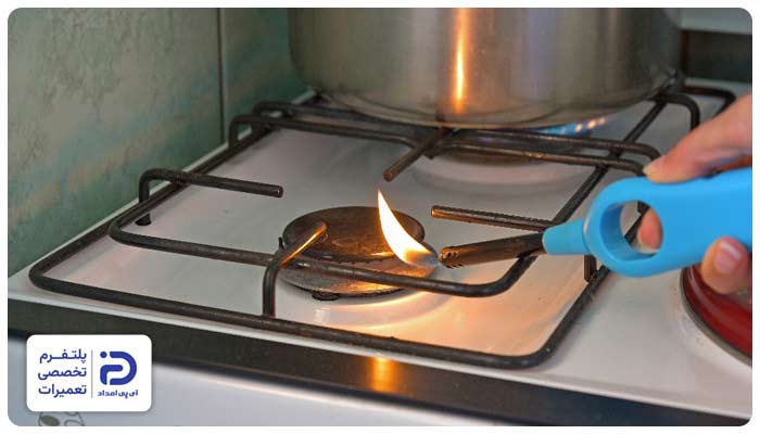 روشن نشدن شعله اجاق گاز سینجر