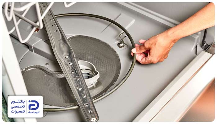 گرم نشدن آب دلیل حل نشدن قرص ظرفشویی