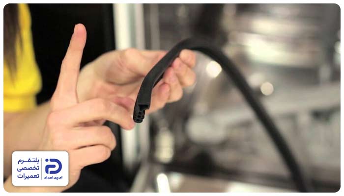 تعویض لاستیک دور درب ماشین ظرفشویی مجیک