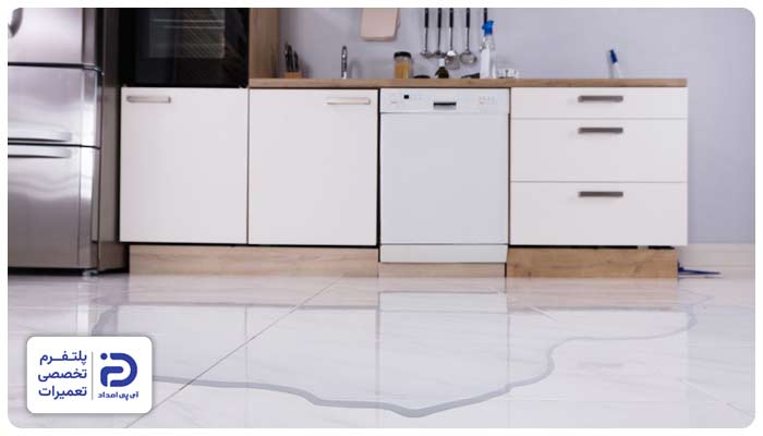 نشتی آب در ماشین ظرفشویی زاروتی