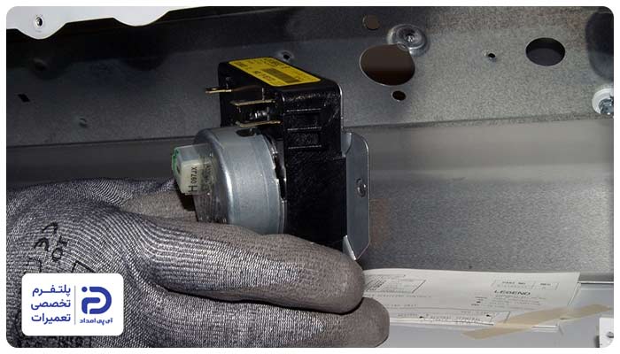 مشکل در دکمه یا موتور تایمر