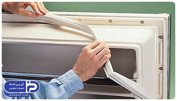 آموزش تعویض لاستیک یخچال