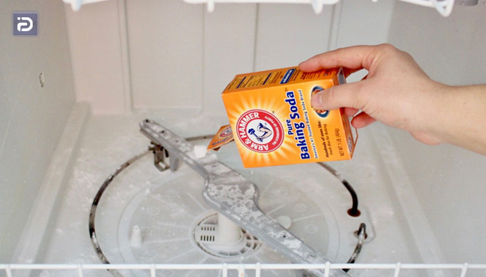 نحوه تمیز کردن ماشین ظرفشویی با جوش شیرین