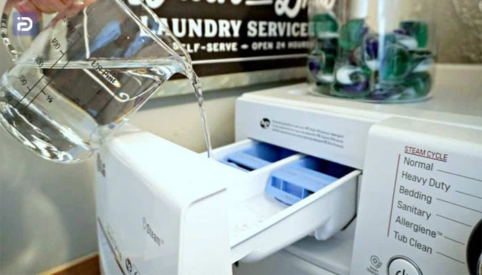 شستن ماشین لباسشویی با سرکه