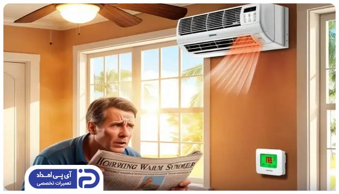 وقتی کولر گازی باد گرم میزند چه کنیم؟