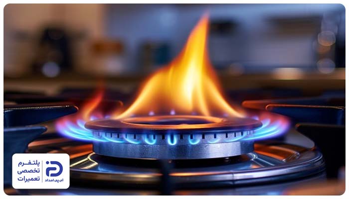 تغییر رنگ شعله های اجاق گاز آریستون