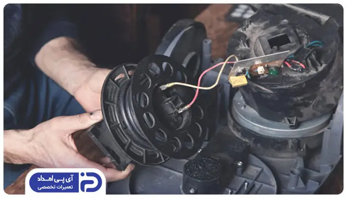 تمیز کردن سیم جمع کن جاروبرقی