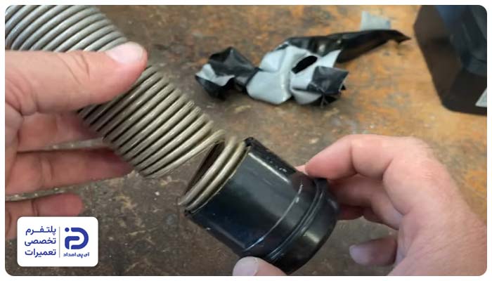 تعمیر لوله خرطومی یا شلنگ جاروبرقی الکترولوکس