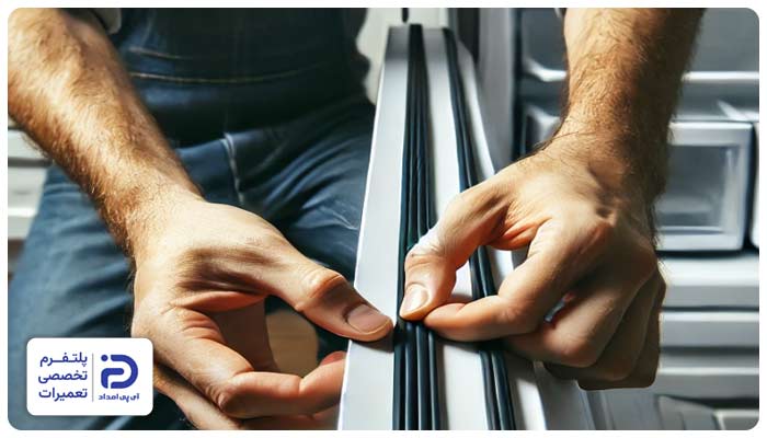 تعویض لاستیک دور درب یخچال الکترواستیل