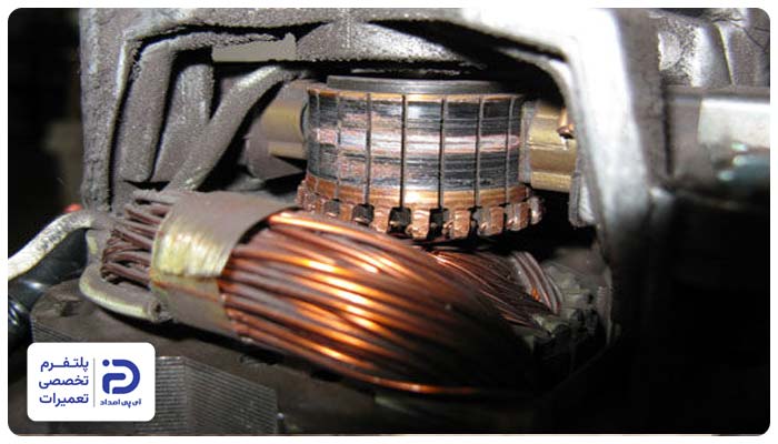 نیم‌ سوز شدن موتور از دلایل داغ کردن جاروبرقی