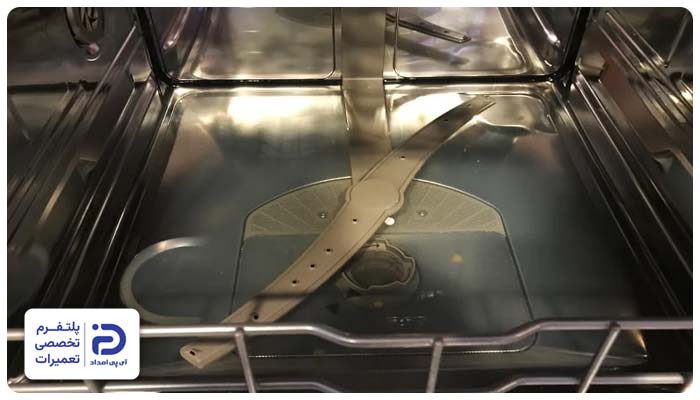 باقی ماندن آب در ظرفشویی ویرپول