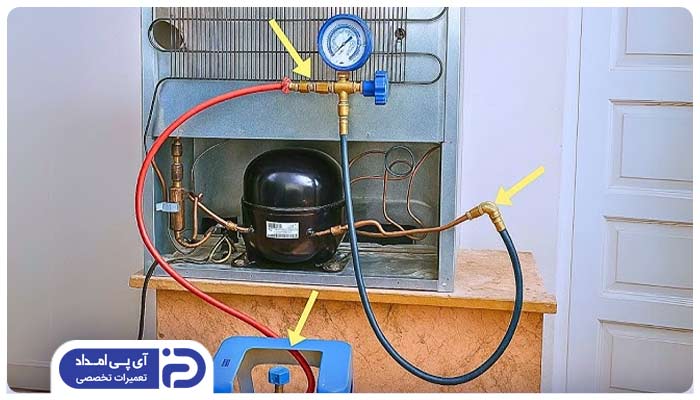 گاز یخچال در کدام قسمت قرار دارد؟