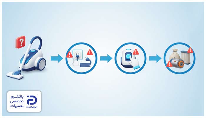 اگر جاروبرقی روشن نمیشه چیکار کنم؟