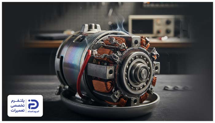 خراب شدن موتور از دلایل روشن نشدن جاروبرقی