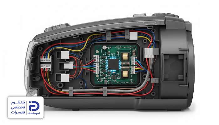 معیوب شدن مسیر الکتریکی علت روشن نشدن جاروبرقی