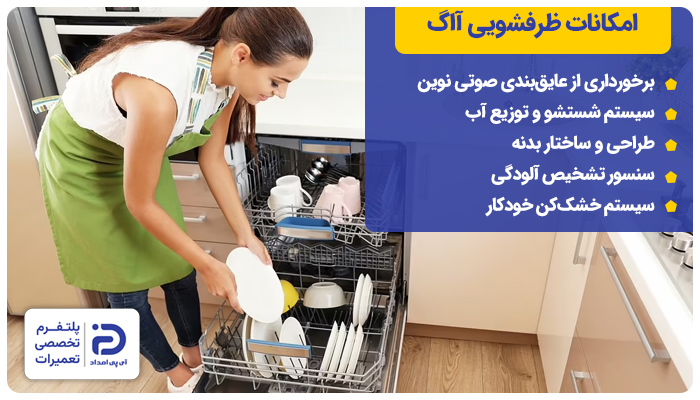 امکانات ماشین ظرفشویی آاگ راهنمای ماشین ظرفشویی آاگ