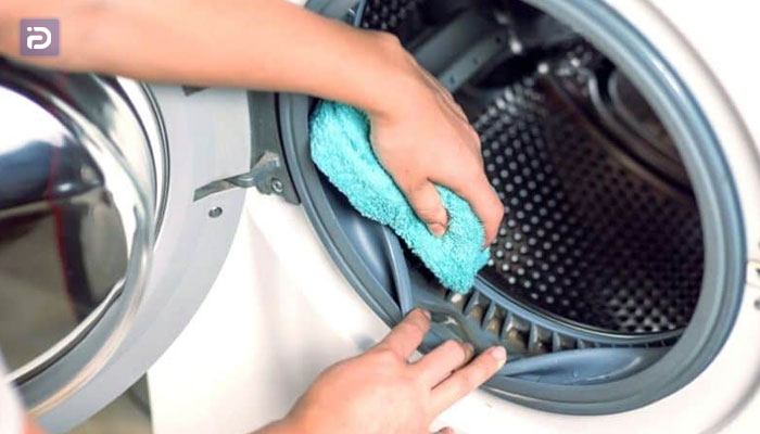 چگونه لاستیک لباسشویی را تمیز کنیم