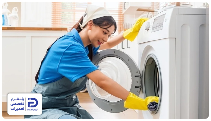 تمیزکردن ماشین لباسشویی اسنوا