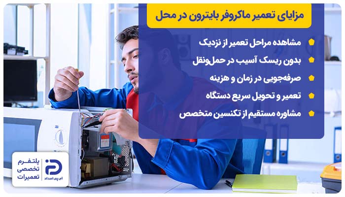 تعمیر ماکروفر بایترون در محل