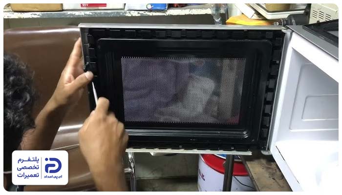 تعویض شیشه ماکروفر بایترون