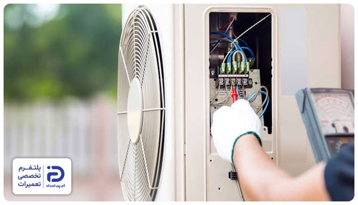 اتصال کابل برق و فرمان کولرگازی