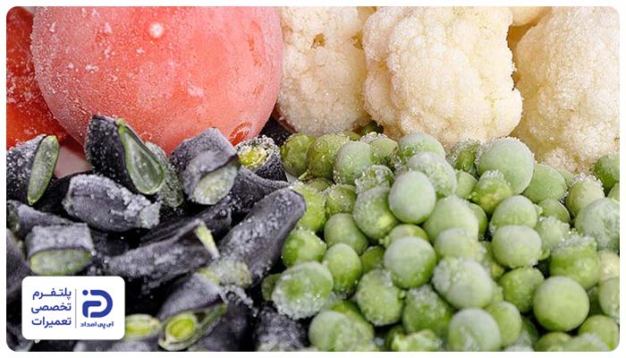 یخ زدگی مواد غذایی در یخچال آدمیرال