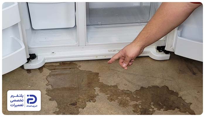 نشتی آب از یخچال فریزر آدمیرال