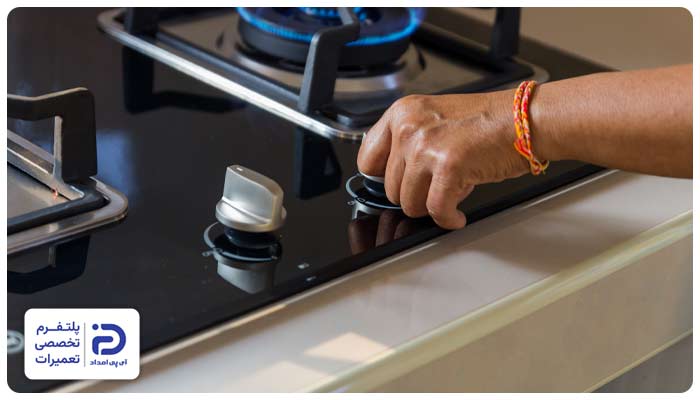 کار نکردن ولوم‌ها، کلیدها یا پنل کنترل اجاق گاز ماژیک شف