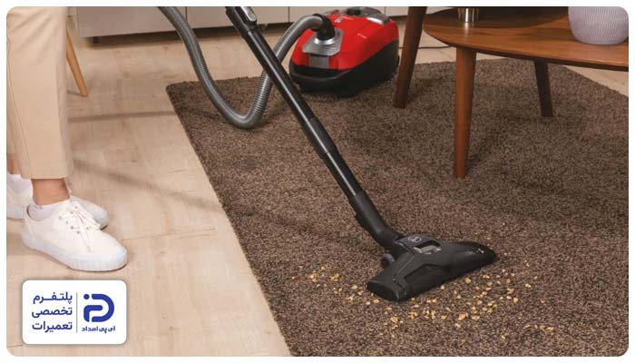 کم شدن مکش جاروبرقی پاکشوما