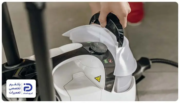 باز نشدن درب مخزن بخارشوی