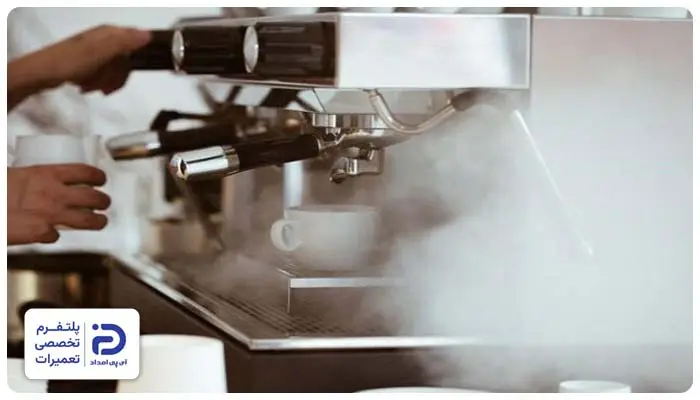 هواگیری دستگاه اسپرسوساز