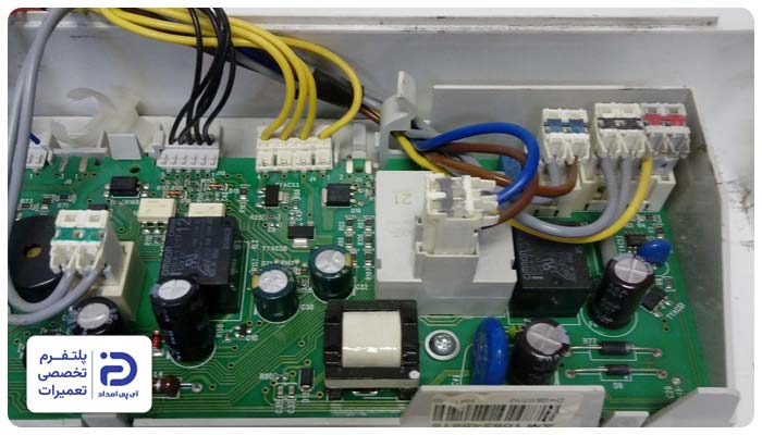 خرابی برد الکترونیکی یا تایمر ماشین لباسشویی