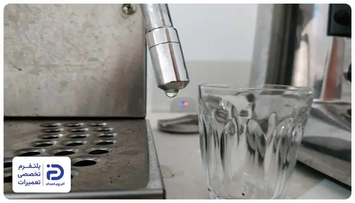 خارج شدن آب از نازل بخار اسپرسوساز