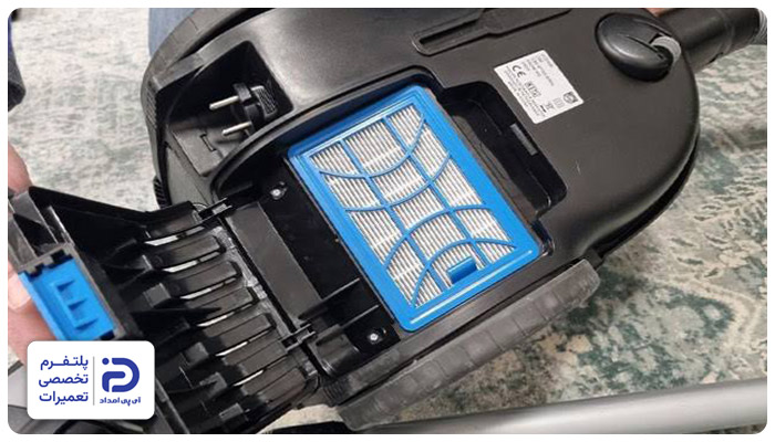 تمیز کردن فیلتر جاروبرقی بوش