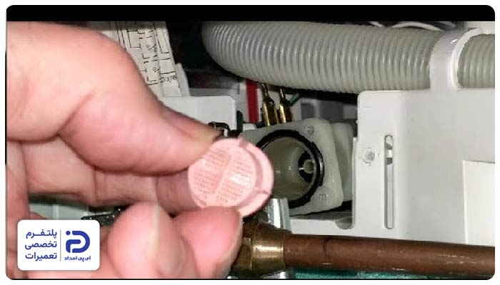 گرفتگی فیلتر ورودی علت آبگیری نکردن ظرفشویی