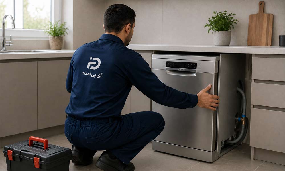 نصب ماشین ظرفشویی در محل + آموزش