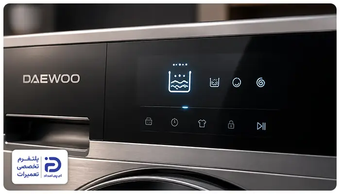 صفحه نماشین ماشین لباسشویی دوو و کاربرد آن