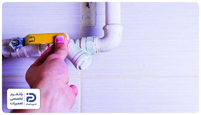 بسته بودن شیر اصلی گاز علت نرسیدن گاز به اجاق گاز