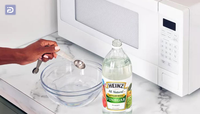 تميز كردن مايكروويو با سرکه