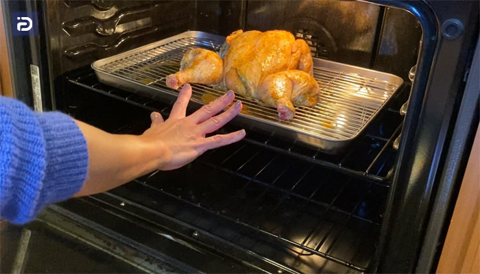 نحوه پخت مرغ در فر برقی