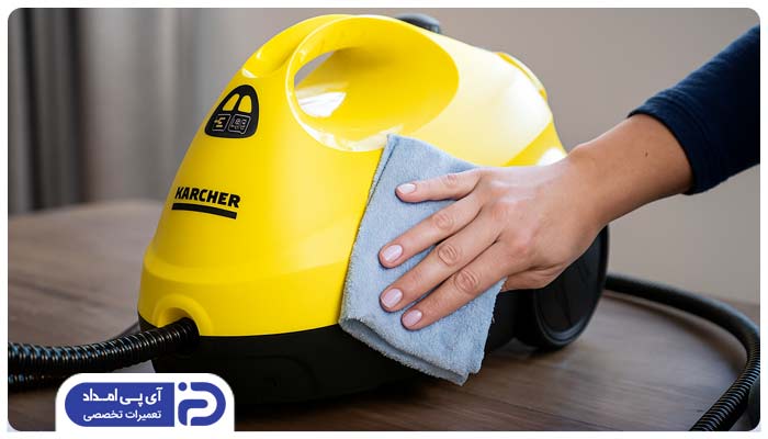 تمیز کردن بدنه خارجی بخارشوی
