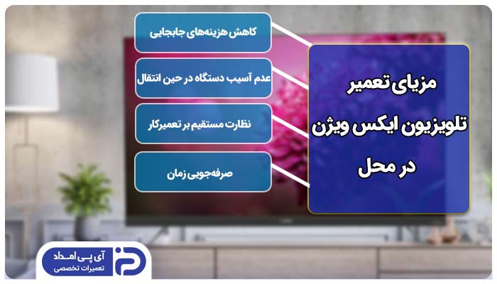 مزایای تعمیر تلویزیون ایکس ویژن در منزل یا محل کار